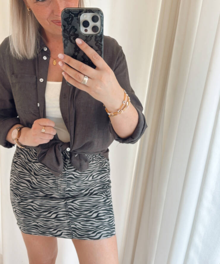 Hemd Bruxelles Antraciet