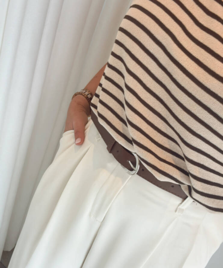 Pantalon Beige Belt