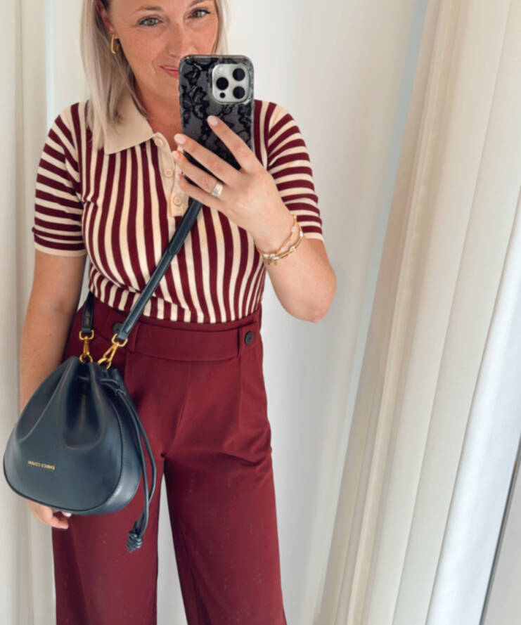 Broek Geggo Wijnrood