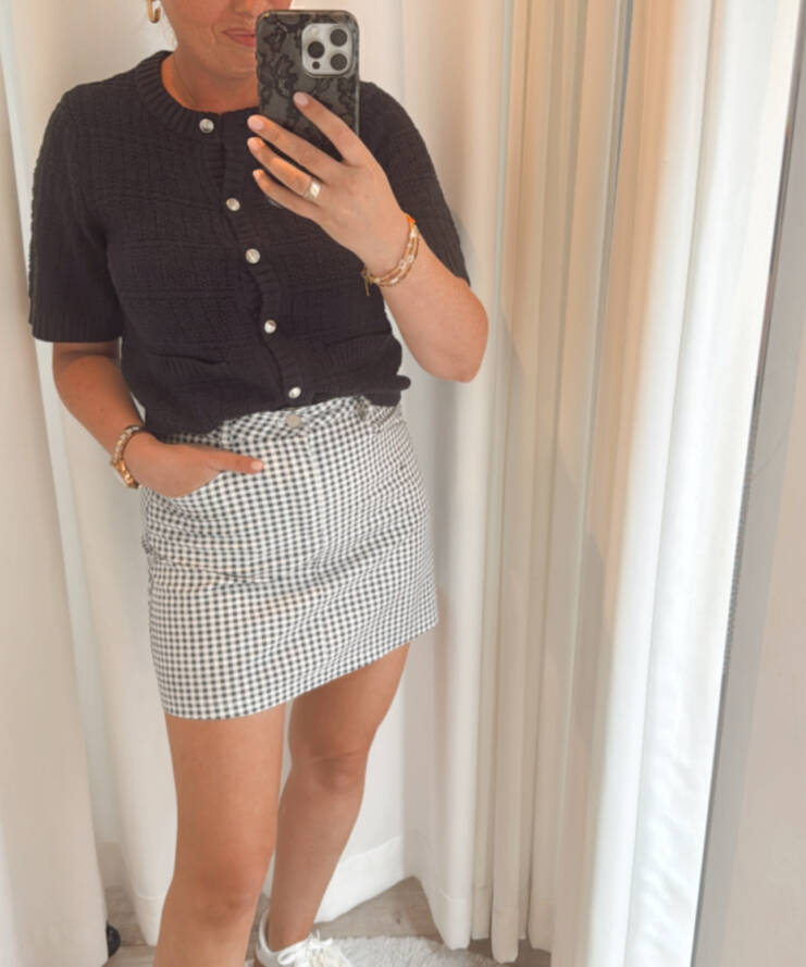 Miniskirt Vichy Navy