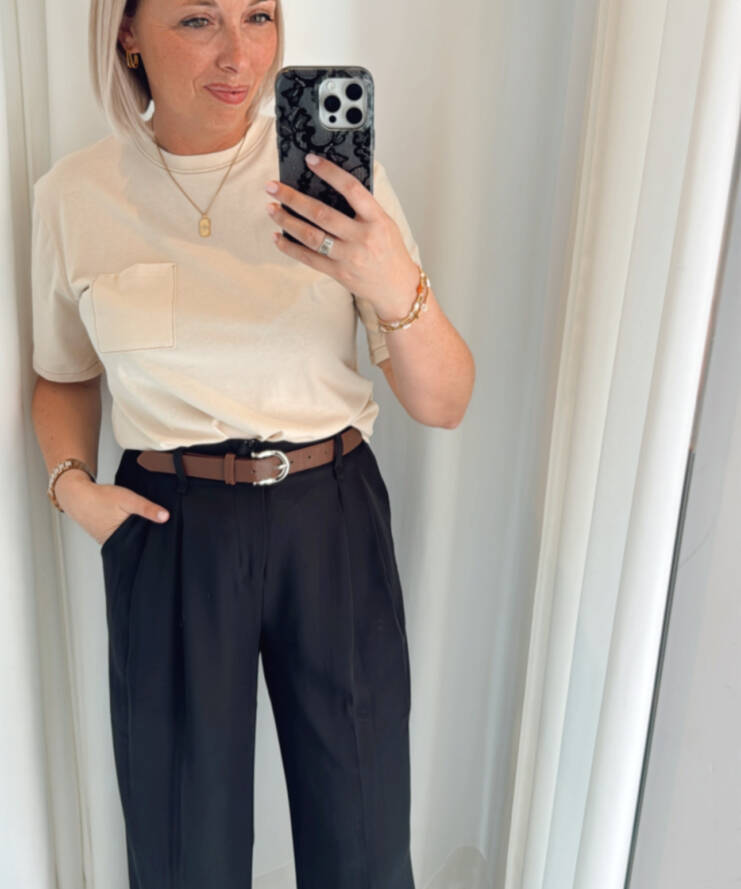 T-shirt Pocket Beige