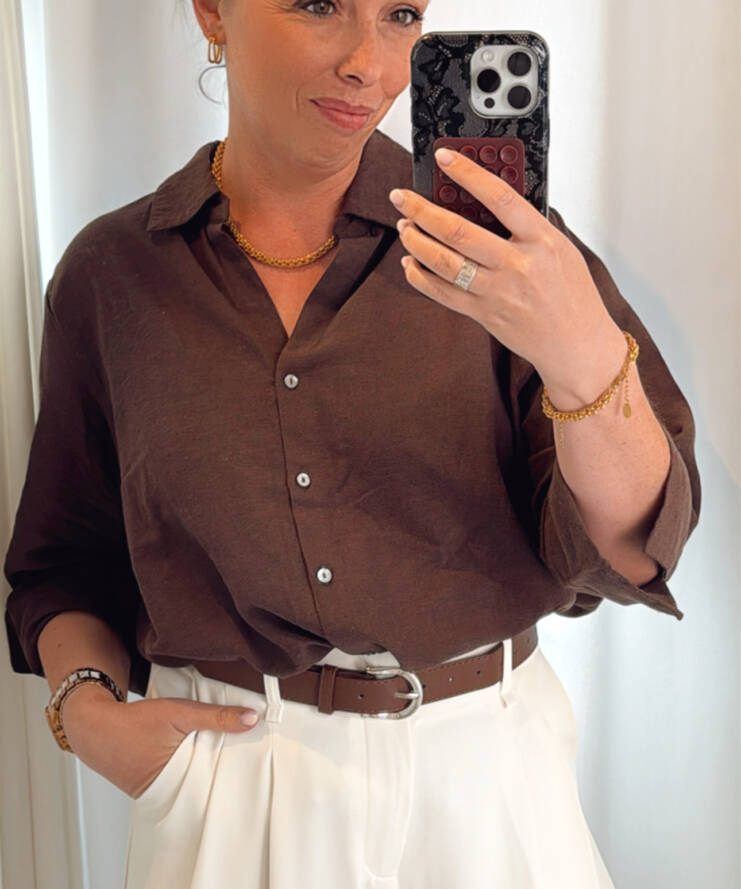 Hemd Lucia Chocolate Brown