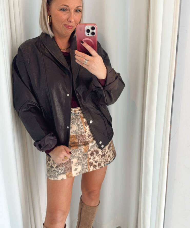 Bomber Leather Chocolat