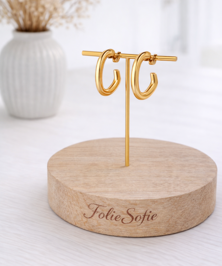 Oorringen Hoops Geometric