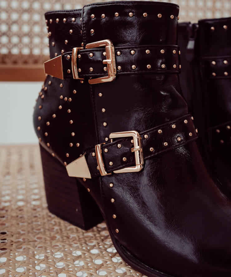 Boots Studs Chocolat