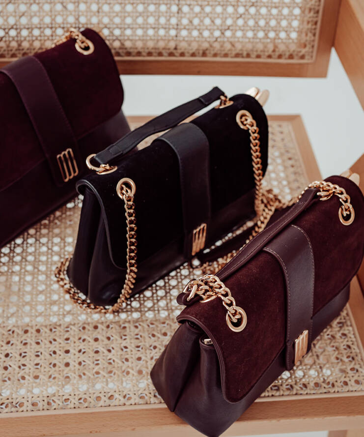 Tas Suède Chocoladebruin