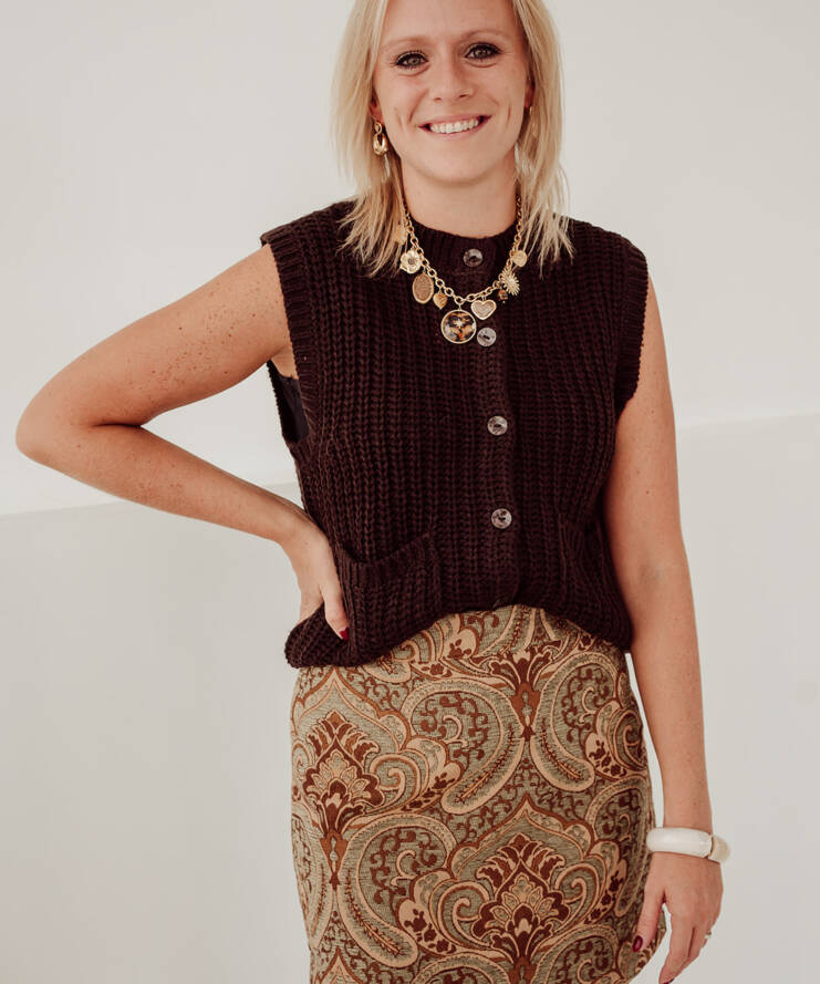 Vest Mabel Bruin