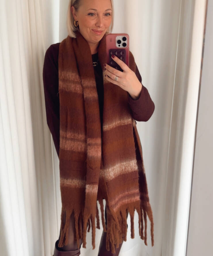 Sjaal Fall Bruin
