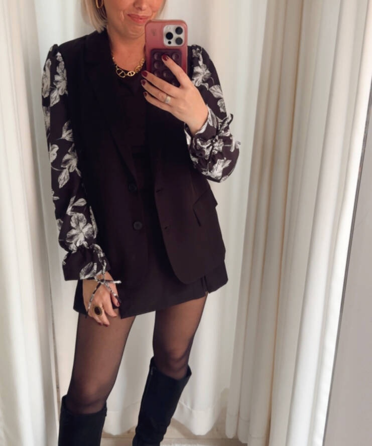 Blazer Mellie Flower Sleeves