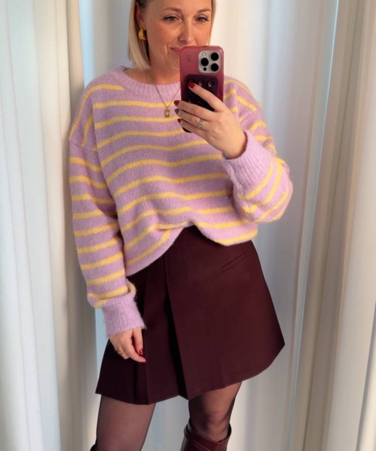 Pull Lucille Lila/Geel