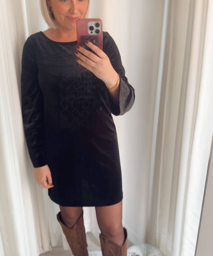 Jurk Victory Bow Zwart