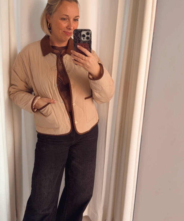 Jacket Quilted Beige