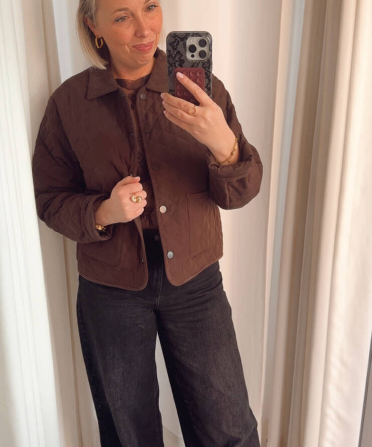 Jacket Quilted Brown