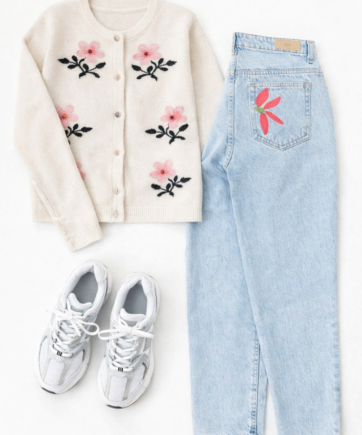 Cardigan Lollys Flower