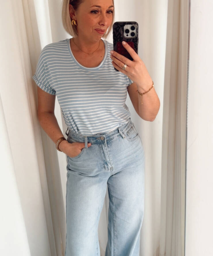 T-shirt Sissy Stripes Blue