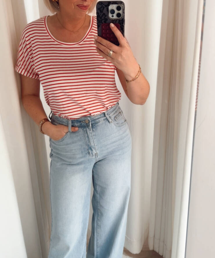 T-shirt Sissy Stripes Red