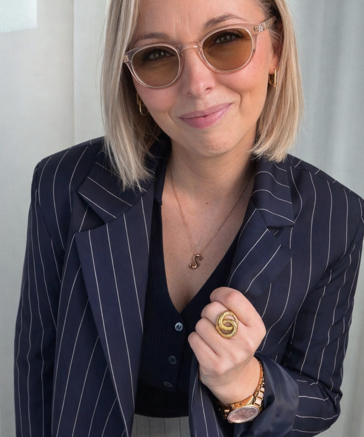 b.young Zonnebril - Blush Round Elegance