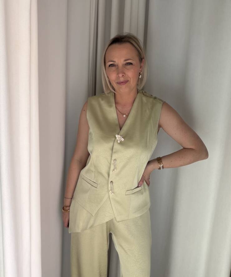 Broek Wrap Mint Flow