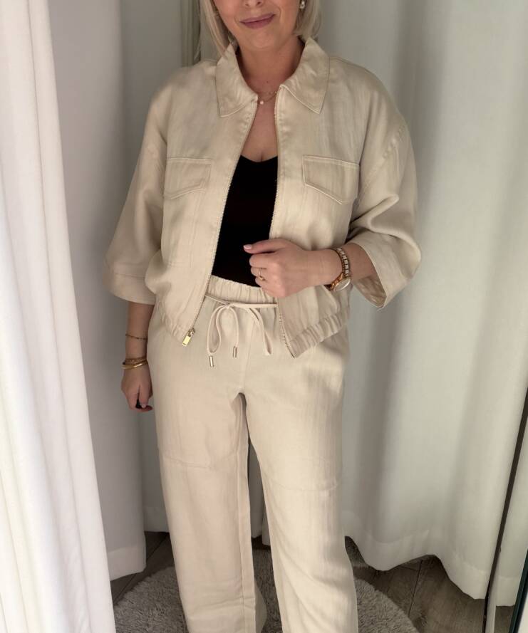 Relax Wide Leg Finn Beige