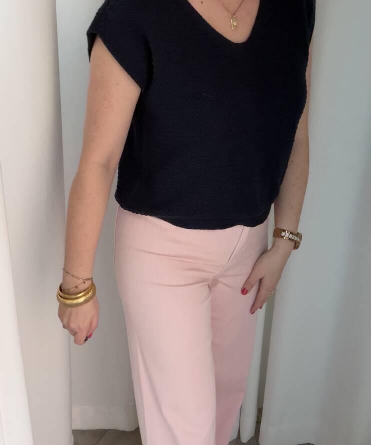 Wide Leg Pants Iris – Chalk Pink