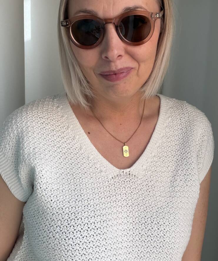 b.young Zonnebril - Blush Round Elegance