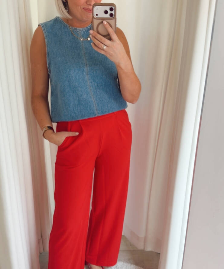 Broek Geggo Rood