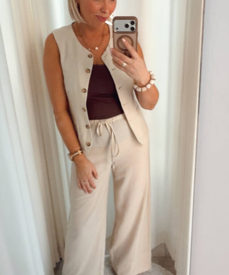 Pantalon Cara Beige