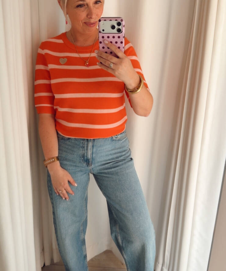 Knit Sunny Orange/Pink
