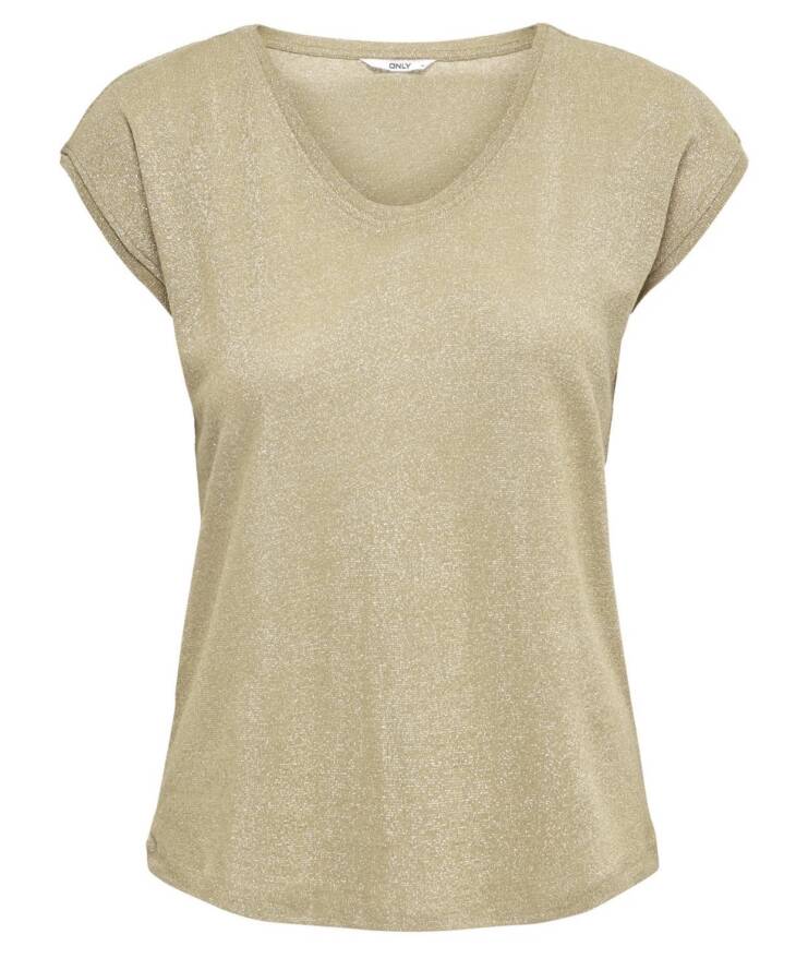 T-shirt Silvery Gold