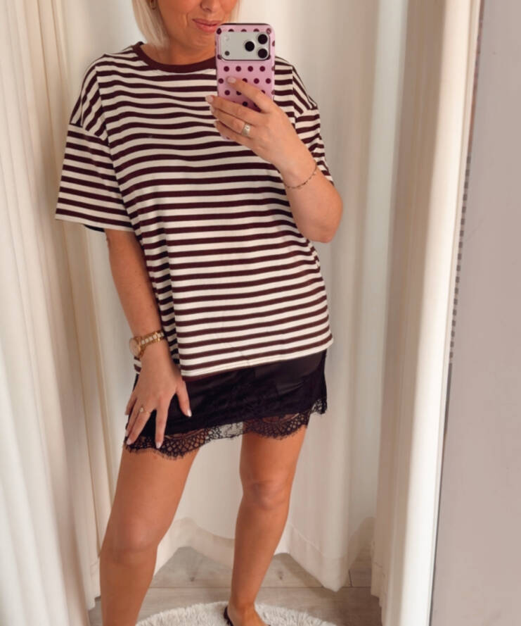 T-shirt Amore Heart Strepen