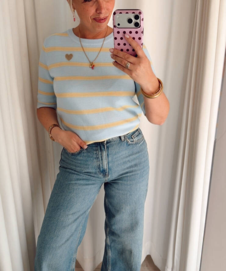 Knit Sunny Blue/Yellow