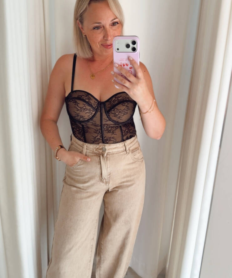 Bustier Lace Midnight Muse