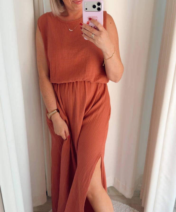 Set Tetra Terracotta - Top en Rok