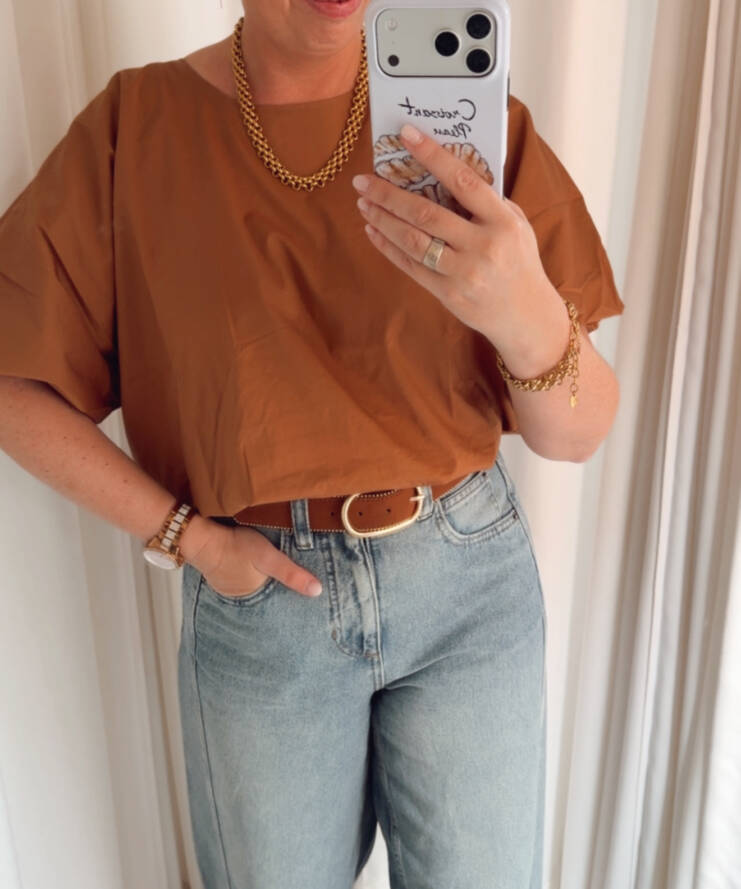 Balloon Blouse Frida Camel