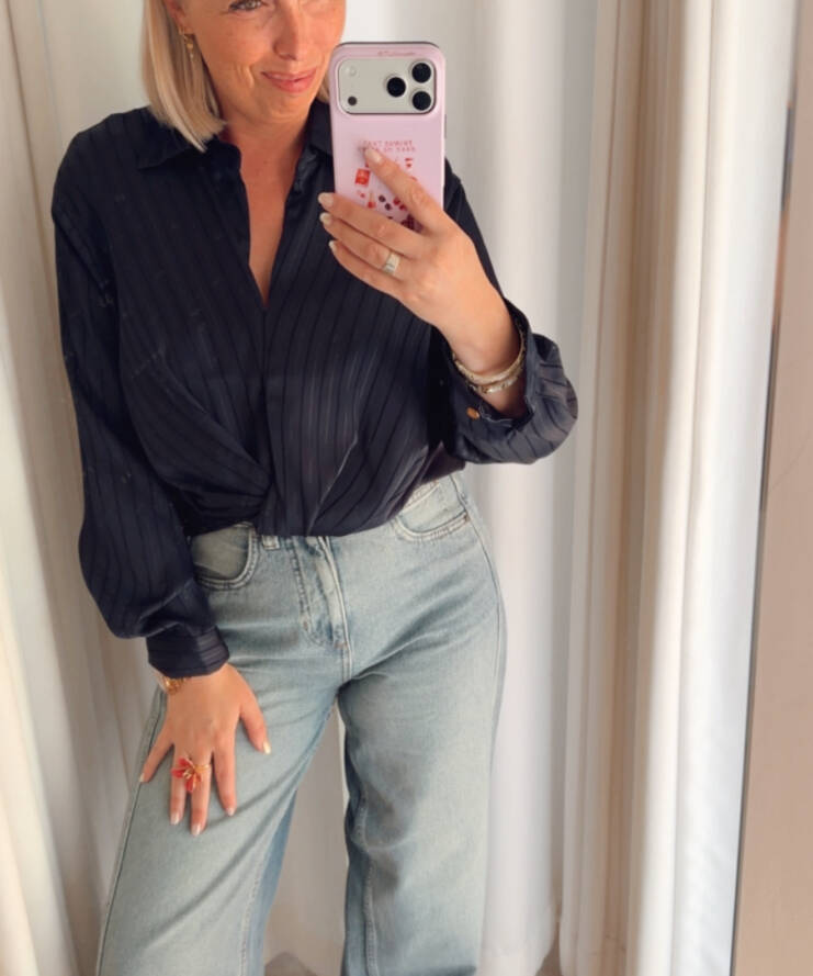 Twist Blouse Glow Midnight