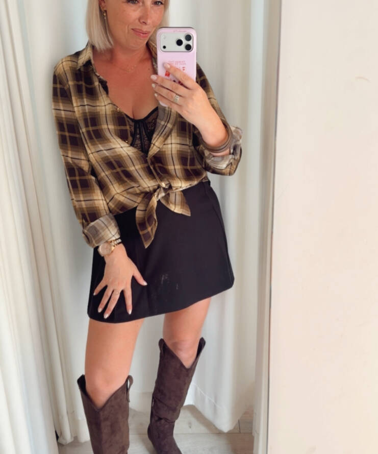 Hemd/Blouse Golden Check