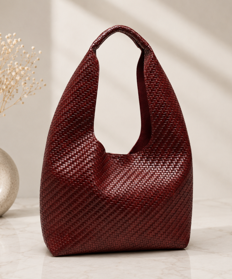 Bordeaux Woven Bag