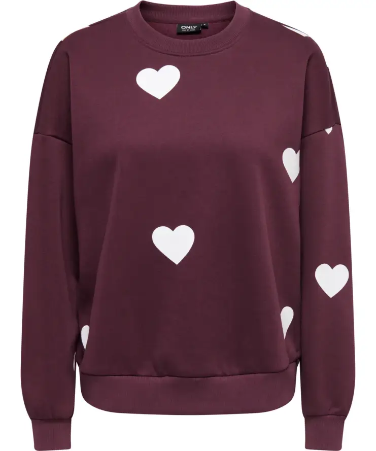 Sweater Heartbeat – Burgundy