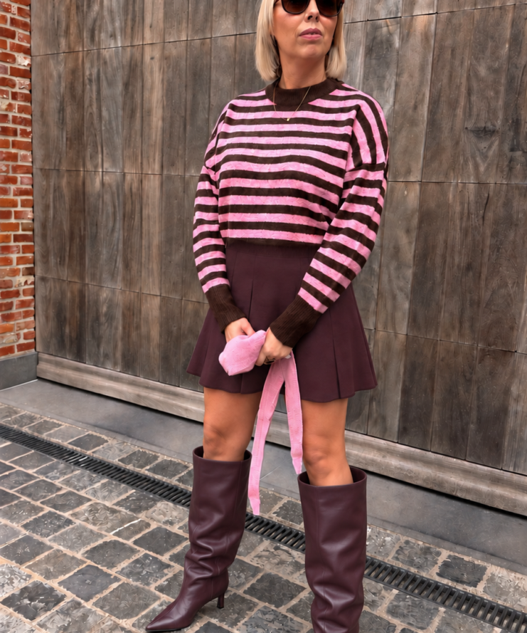 Slouchy Boots - Bordeaux