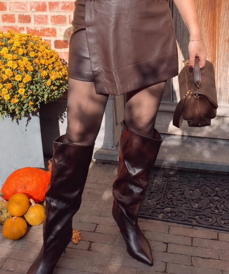 Slouchy Boots - Bordeaux