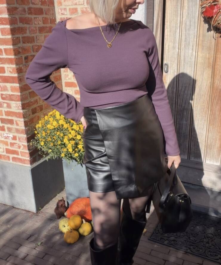 Top Malli Boatneck - Plum Perfect
