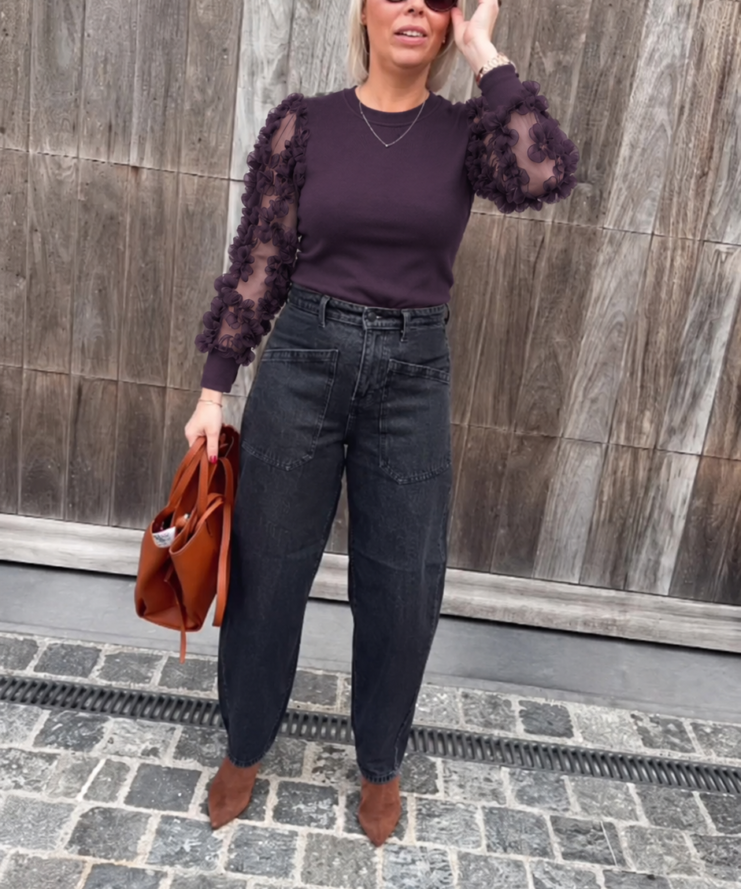 Trui Fairview - Plum Perfect