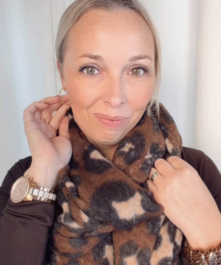 Sjaal Leonie - Choco
