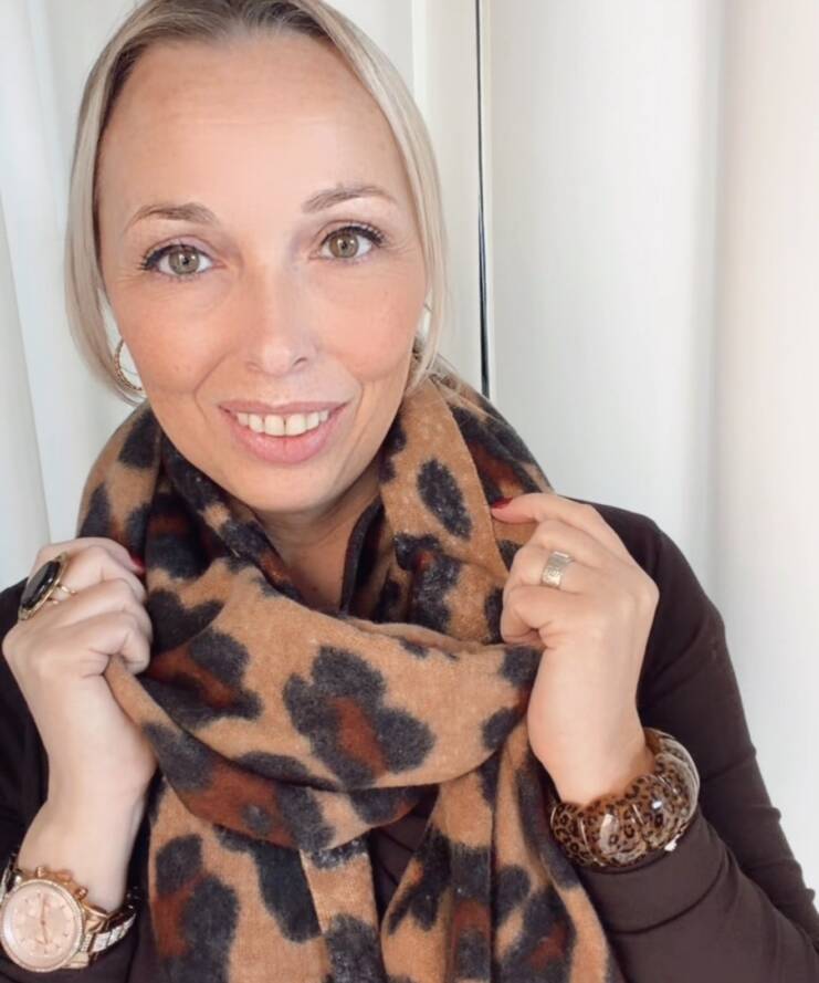 Sjaal Leonie - Camel